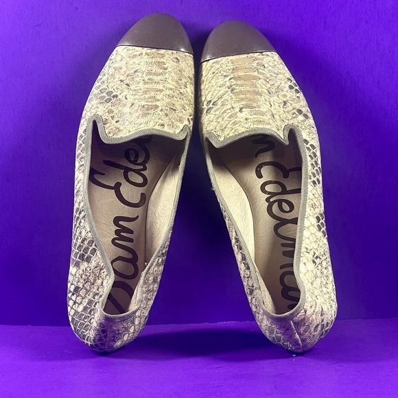 Sam Edelman Women's Snake Print ASTER Leather Loafers Flats Shoe Size 8.5 - Picture 5 of 9